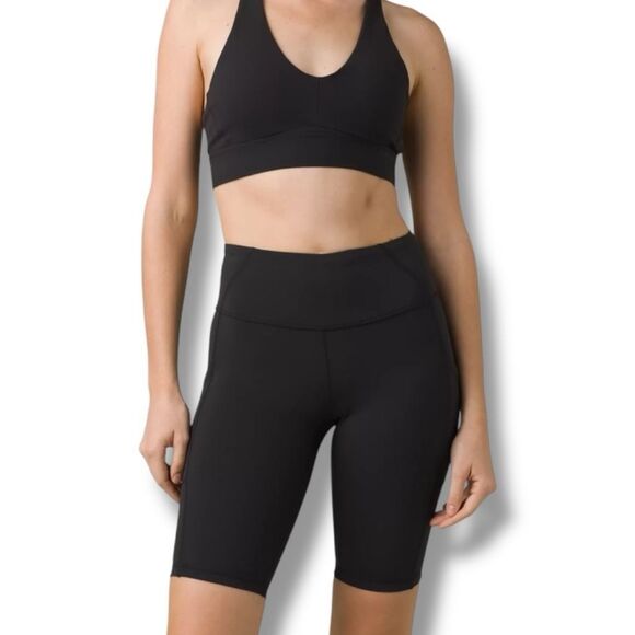 NWT - prAna Electa Short II‎ 10” Women’s Size Extra Small  XS Black Bike Shorts - Picture 4 of 9